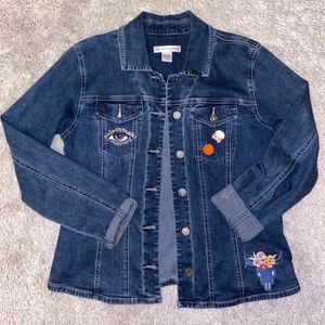 embellished denim jacket